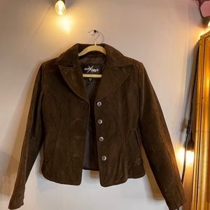 vintage maxima wilson leather brown suede feel